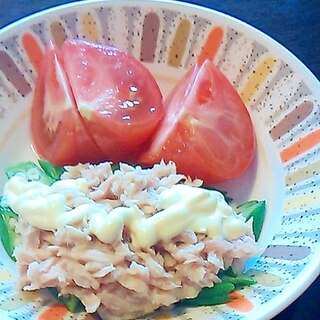 ツナおくらトマト